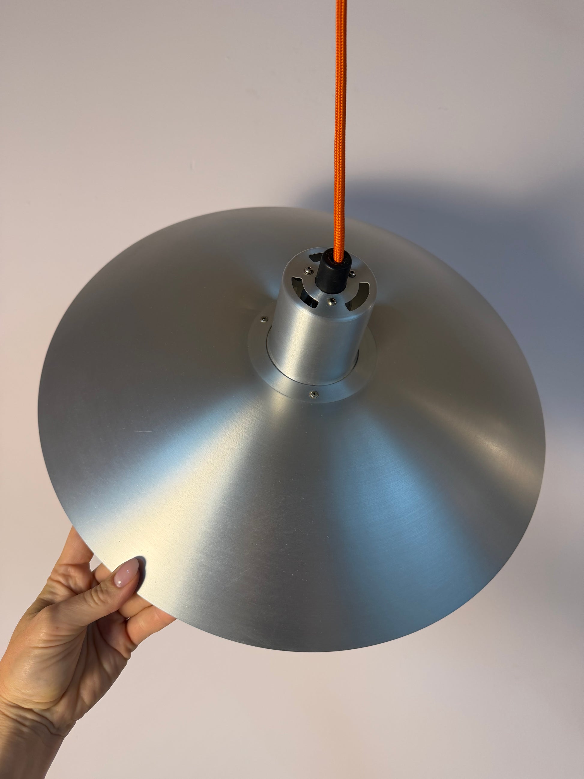Lamellenlampe PH4/3 silber gebürstet von Poul Henningsen für Louis Poulsen