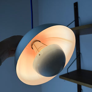 Hängelampe Flowerpot weiß Emaille von Verner Panton für Louis Poulsen