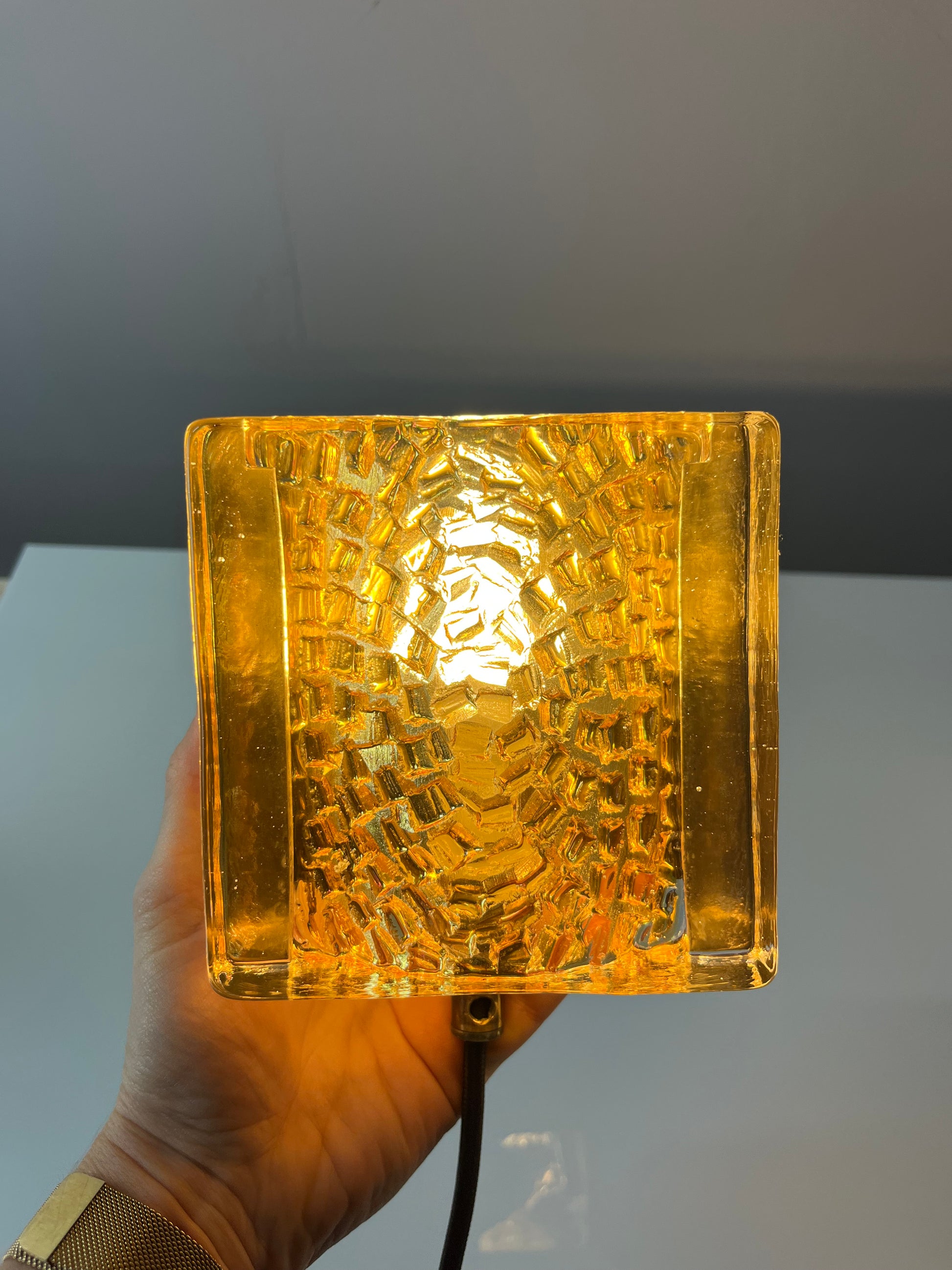 Set: 2x Wandlampe Kalmarlampet 17205 gold Messing Glas von Vitrika