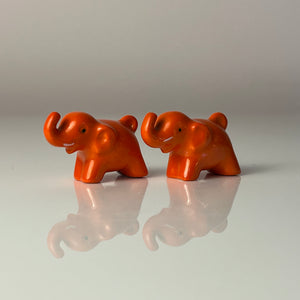 Set: 2x Mini Elefanten orange von Goebel
