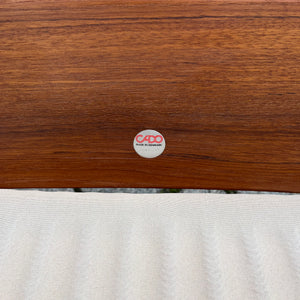 Sessel Senator beige Wolle Teak von Ole Wanscher für Cado
