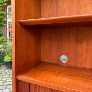 Bücherregal Teak mit Sekretär von Johannes Sorth für Nexø