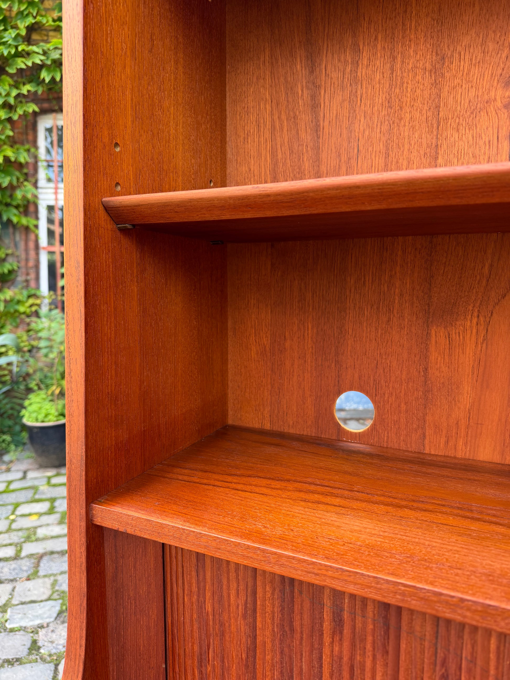 Bücherregal Teak mit Sekretär von Johannes Sorth für Nexø