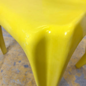 Esszimmerstuhl Modell BA 1171 gelb von Helmut Bätzner für Bofinger