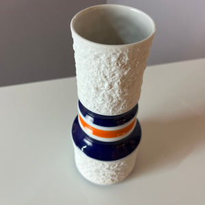 Vase 599/2 blau orange von Royal Porzellan Bavaria KPM