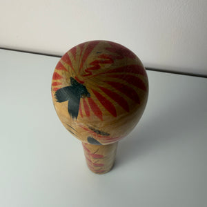 Japanische Kokeshi Holzfigur handbemalt