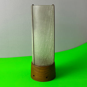 Windlicht Teak Glas