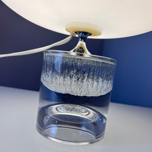 Tischlampe weiß Glas von Daum Nancy