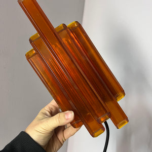 Wandlampe bernsteingelb von Claus Bolby für Cebo