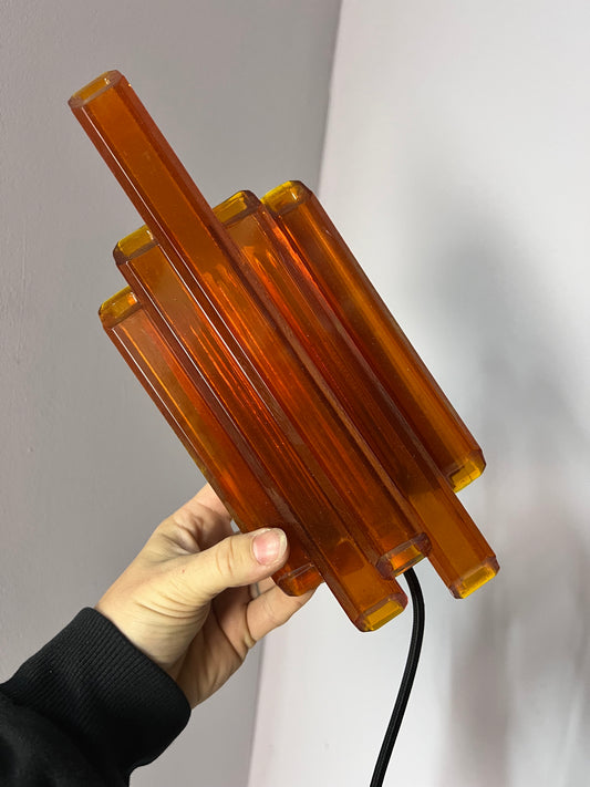 Wandlampe bernsteingelb von Claus Bolby für Cebo