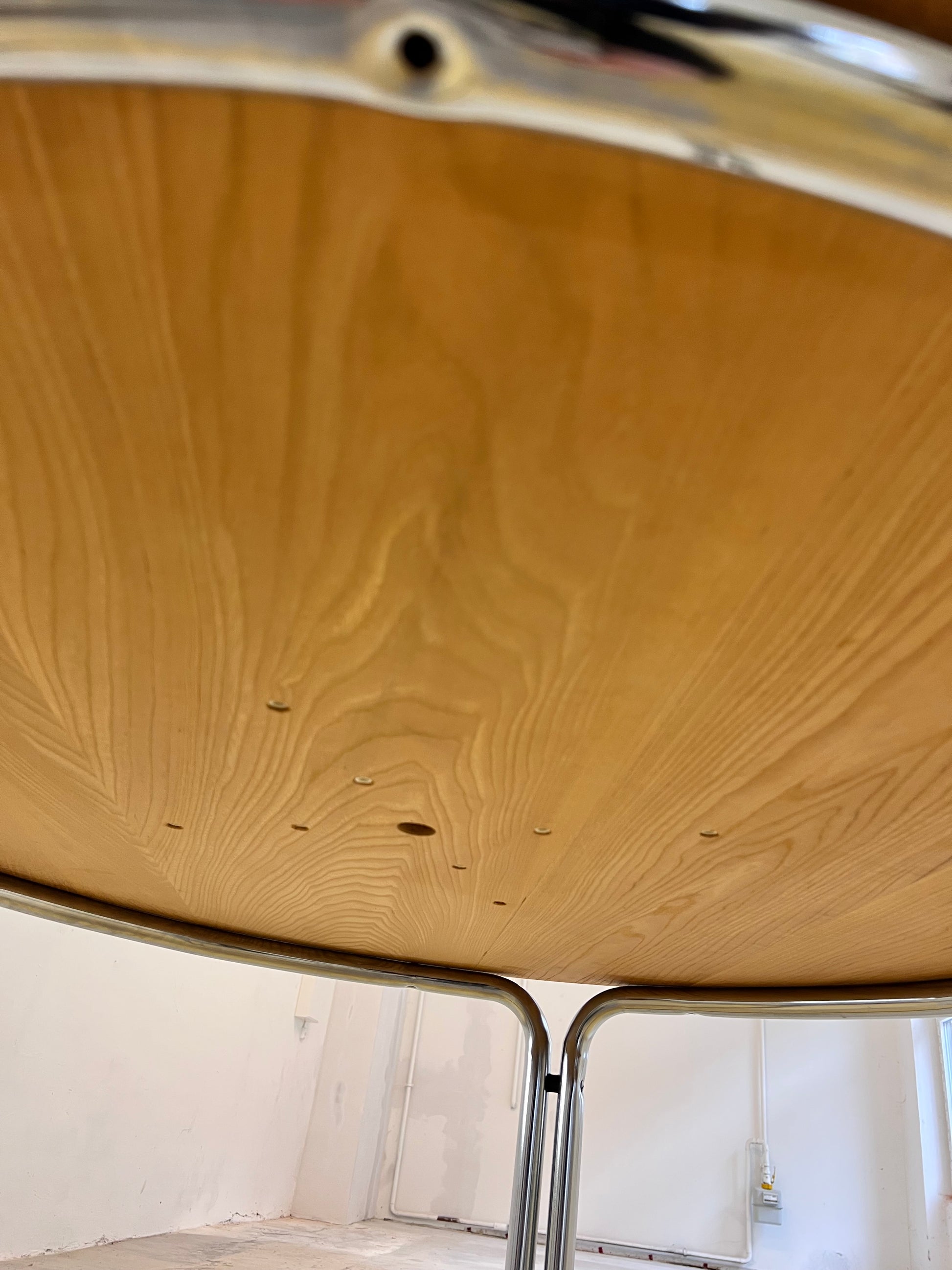 Runder Esstisch Palisander & Chrom