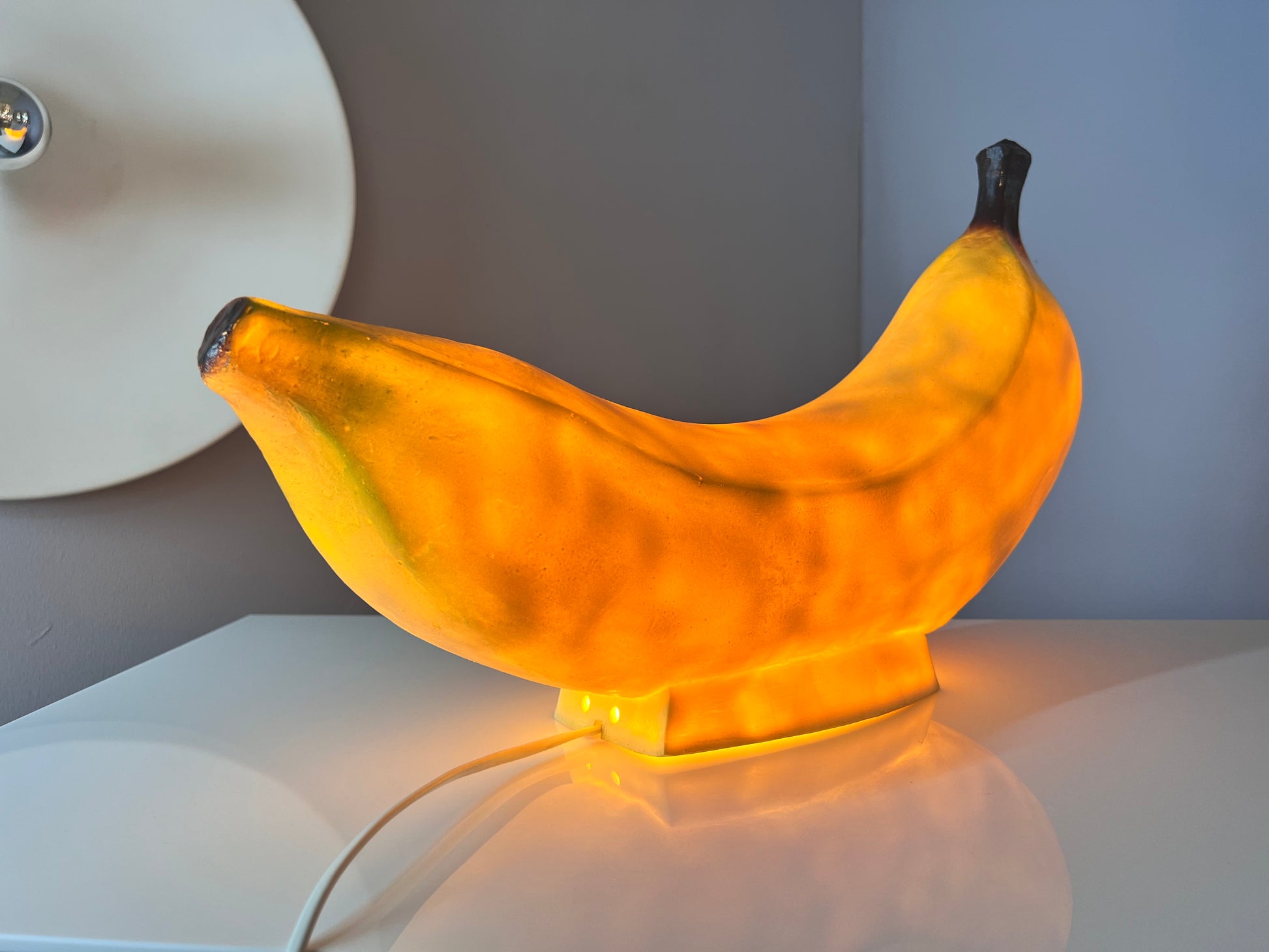 Tischlampe Popart Banane von Heico 70er West Germany