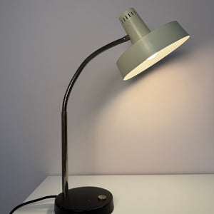 Schreibtischlampe altweiß mit beweglichem Arm