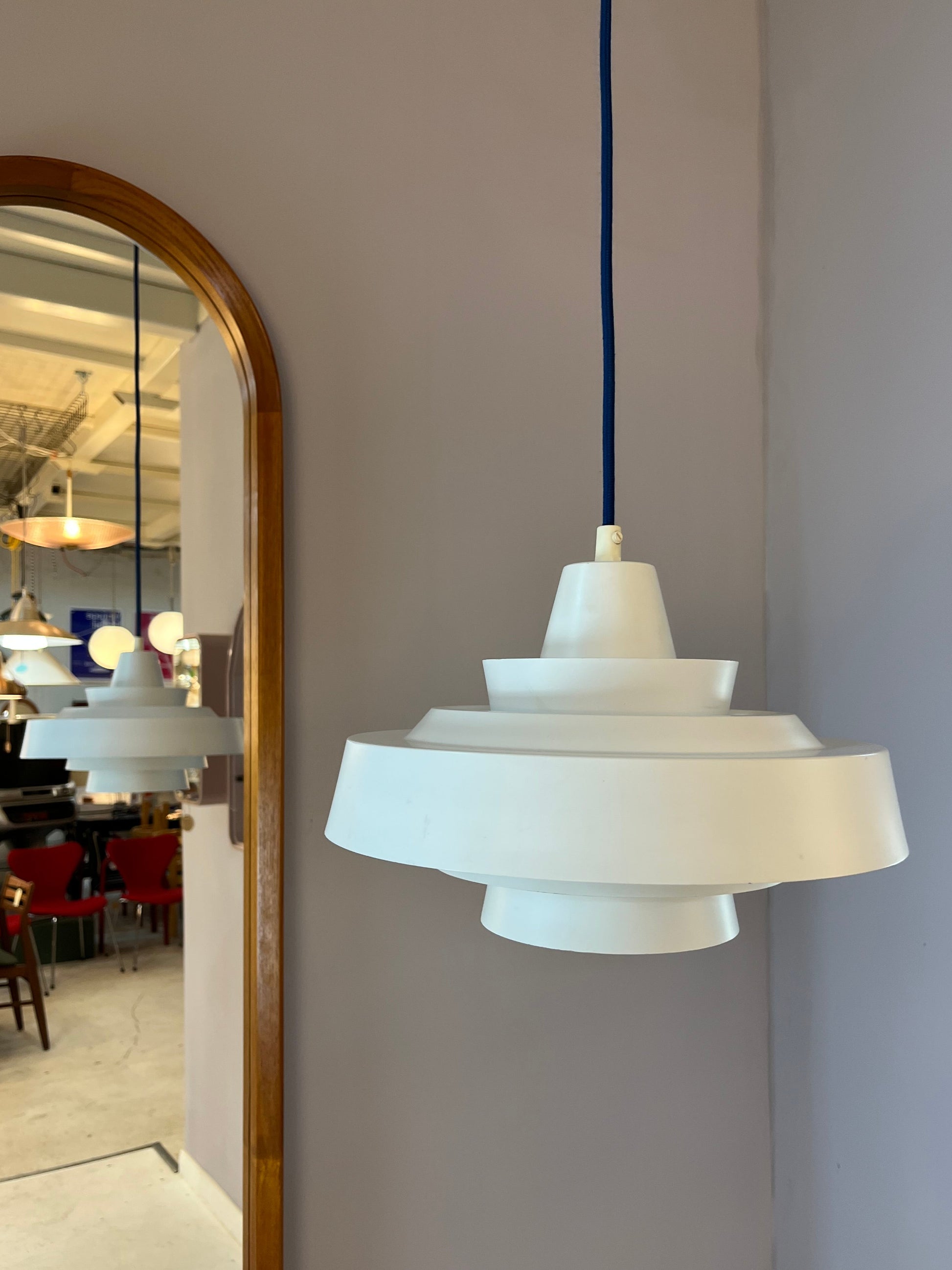 Lamellenlampe weiß von Super Light Dänemark