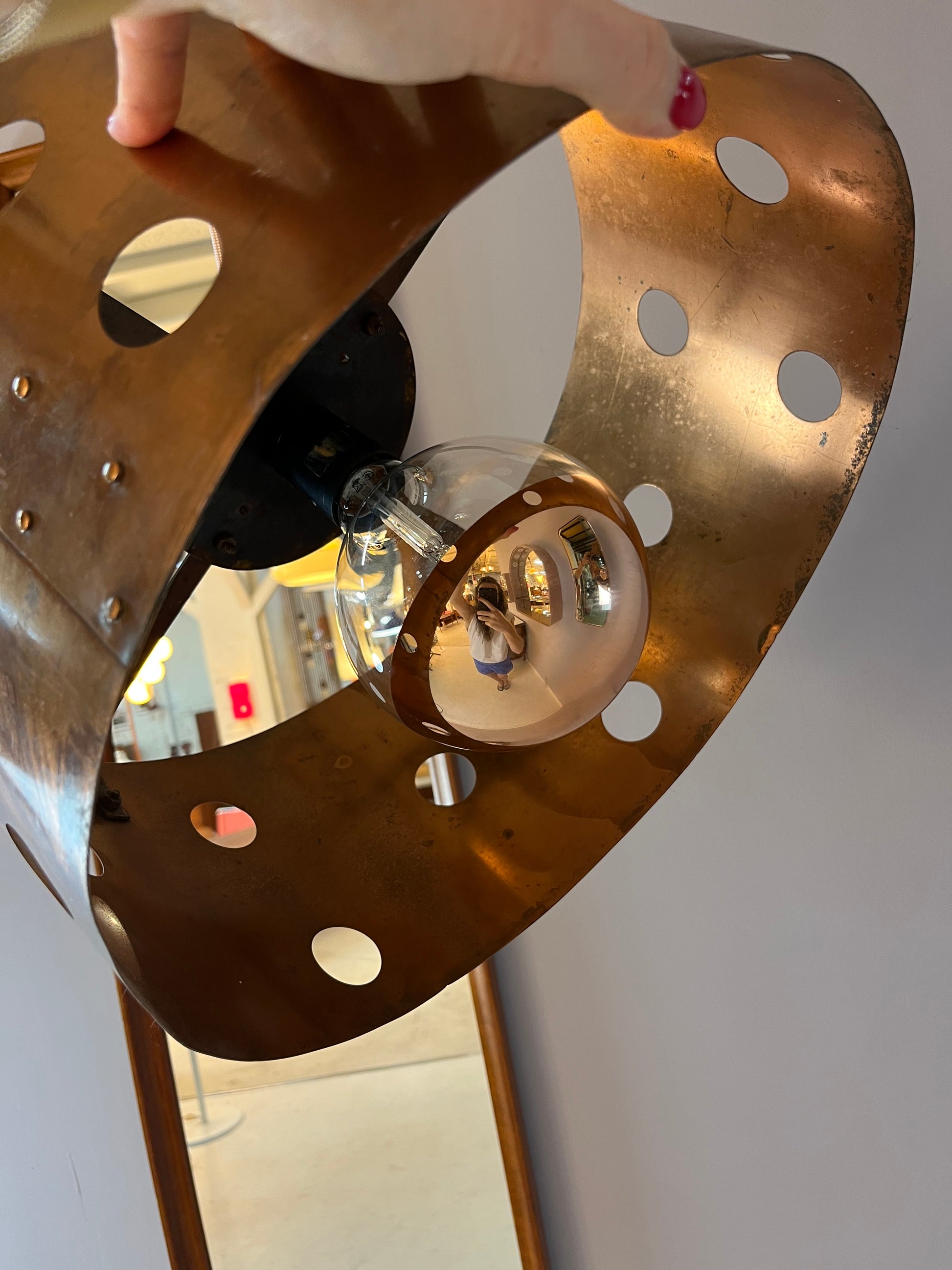 Hängelampe Kupfer aus Dänemark
