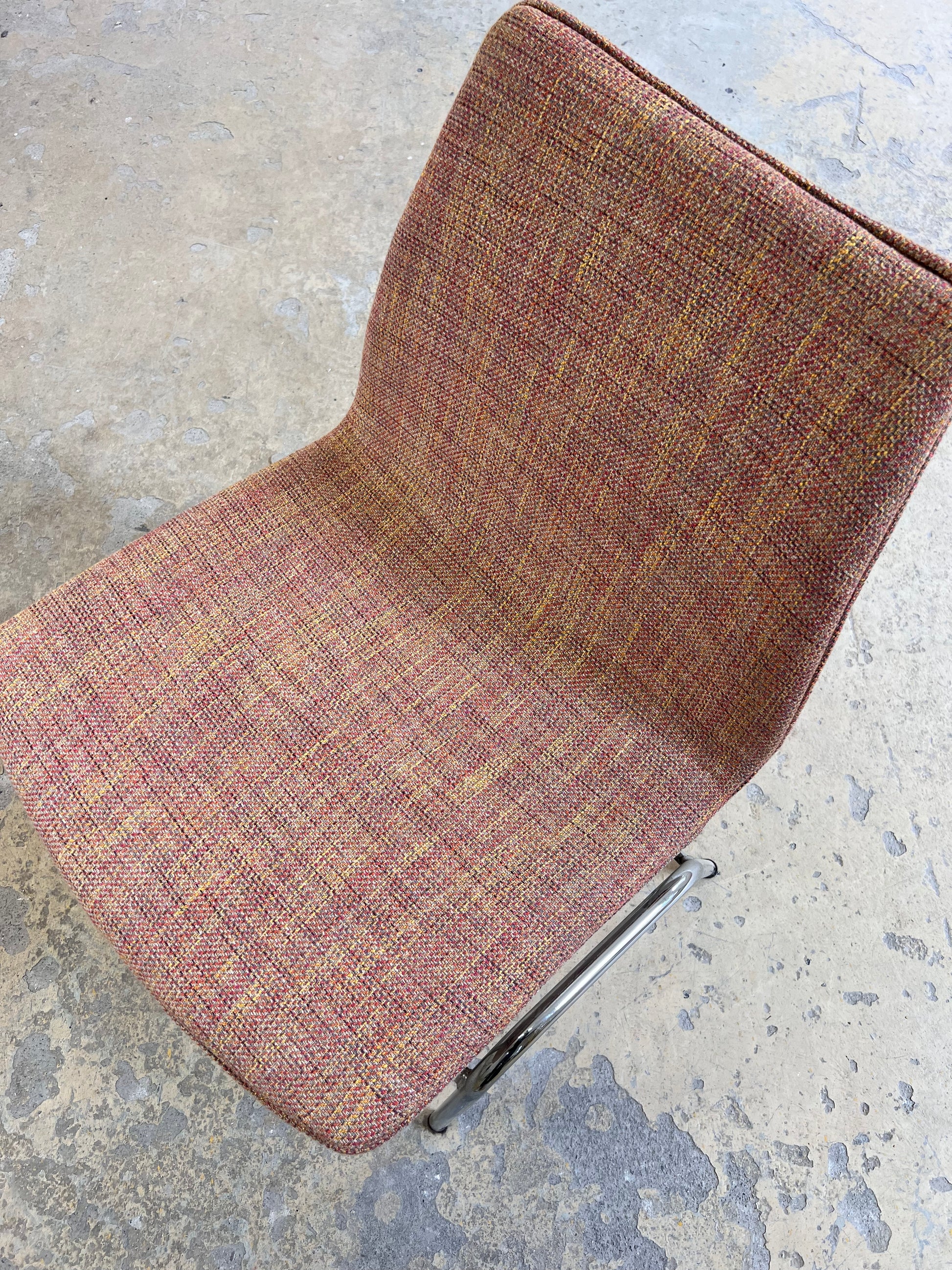 Sessel Lufthavnsstol orange Chrom von Anden Arkitekt für Duba Møbelindustri