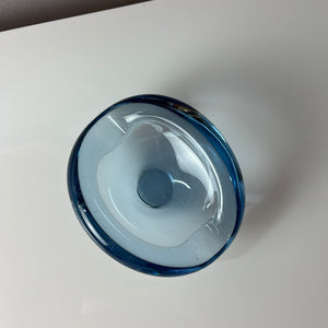 Aschenbecher hellblau Glas