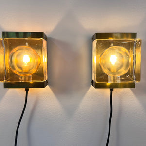 Wandlampe Maritim Typ 15806 Glas Messing von Vitrika