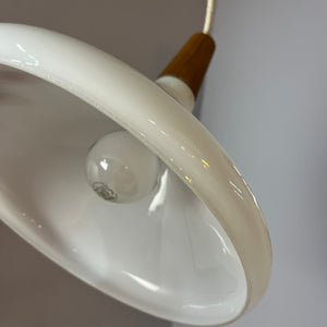 Hängelampe weiß Glas