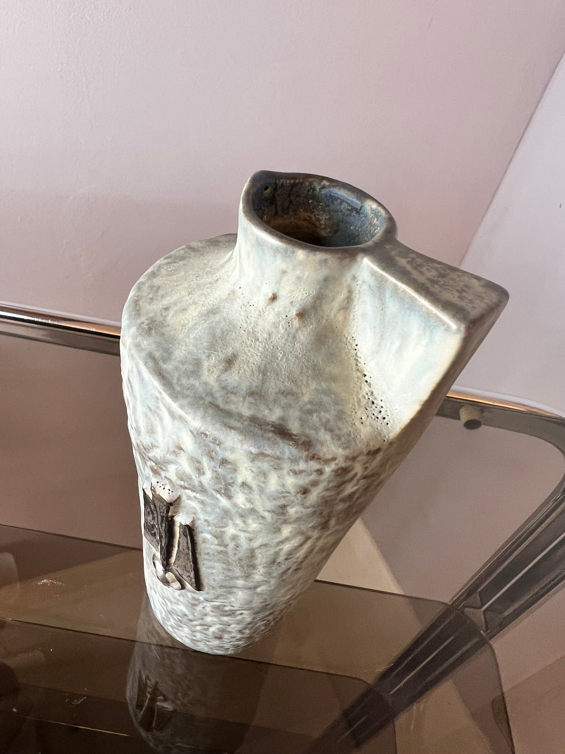 Vase 377 grau Keramik