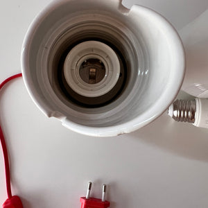 Wand-oder Tischlampe Modell 6050 weiß von Sigvard Bernadotte für Ifö