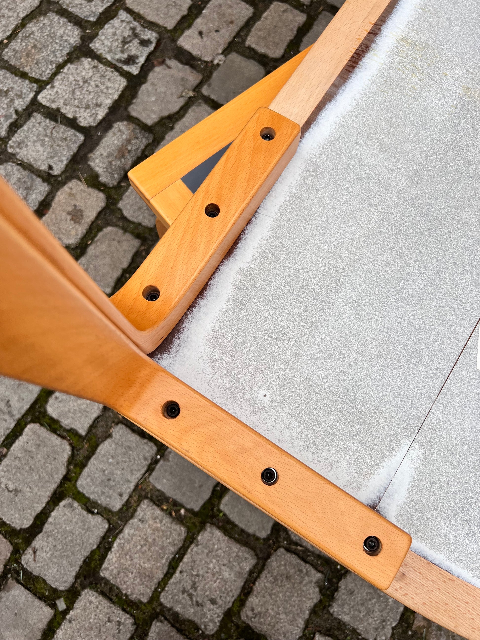 Halbrunder Esstisch grau Buche von Rud Thygesen & Johnny Sørensen für Farstrup