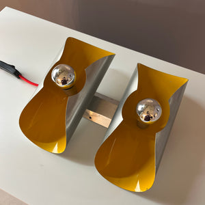 Wandlampe gelb silber von Massive
