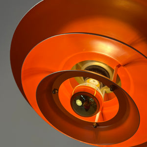 Lamellenlampe gold orange aus Dänemark