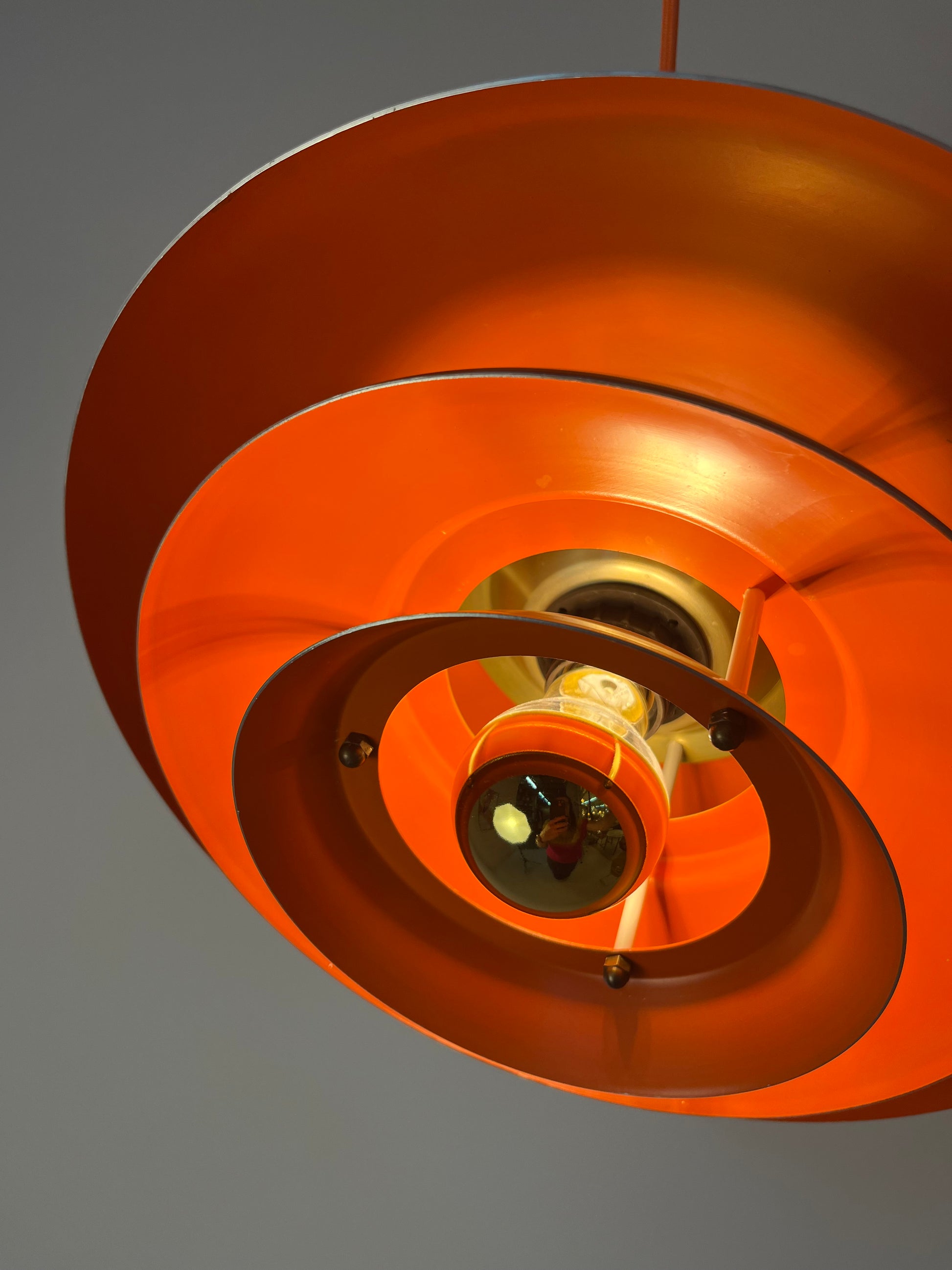 Lamellenlampe gold orange aus Dänemark