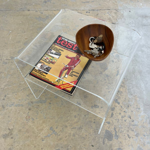 Beistelltisch Plexiglas mit Ablagefach