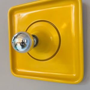 Wandlampe gelb Space Age 70er