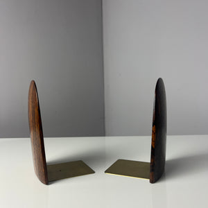 Set: 2x abgerundete Buchstütze Palisander
