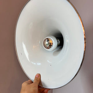 Hängelampe Trichter Chrom