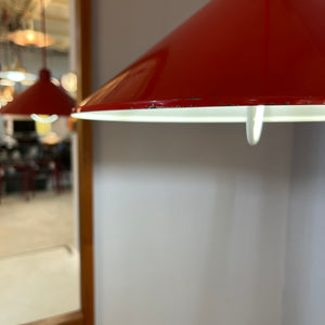 Hängelampe rot Metall aus Dänemark