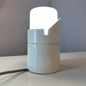 Wand-oder Tischlampe Modell 6050 weiß von Sigvard Bernadotte für Ifö