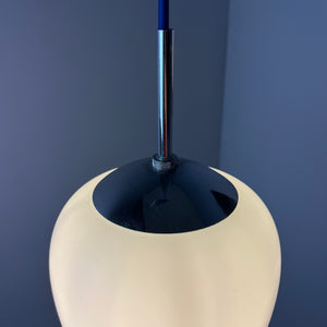 Hängelampe Opalglas Chrom aus Dänemark