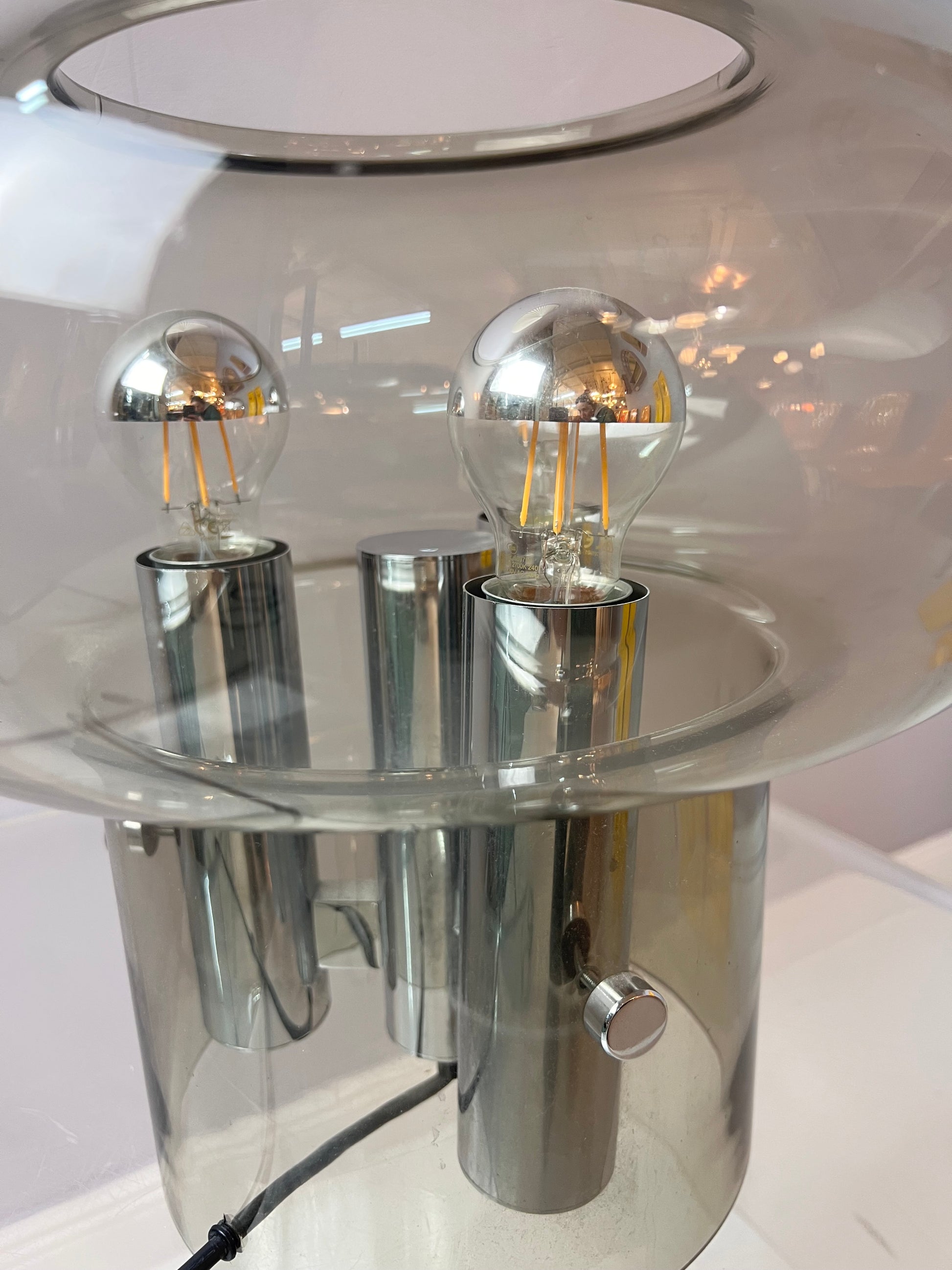 Große Tischlampe von Leclair & Schäfer