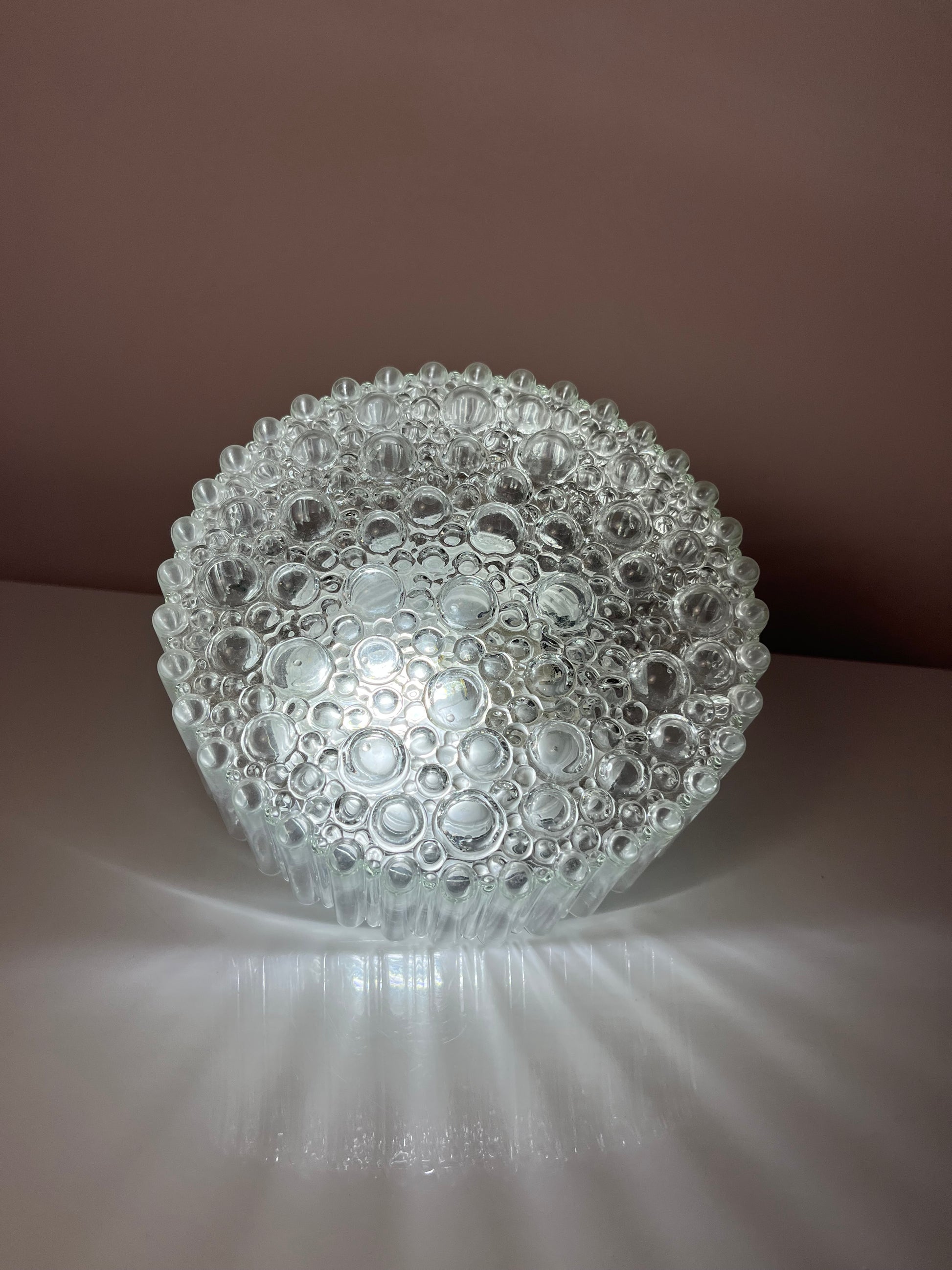 Wand-/ Deckenlampe Kristallglas mit schwarzem Sockel von STAFF