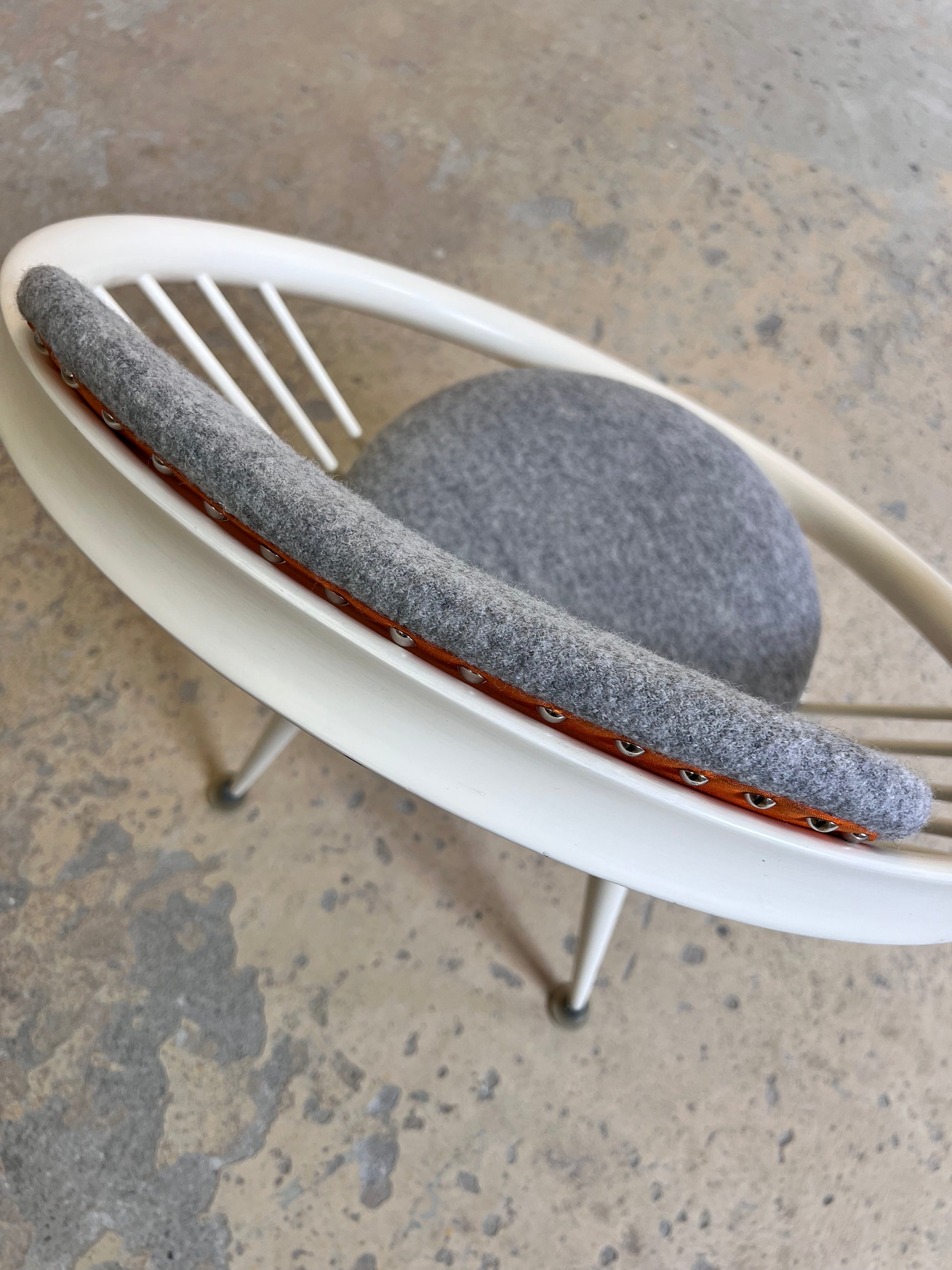 Circle Chair weiß von Yngve Ekström für Swedese