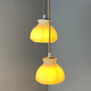 Hängelampe weiß Glas von Holmegaard