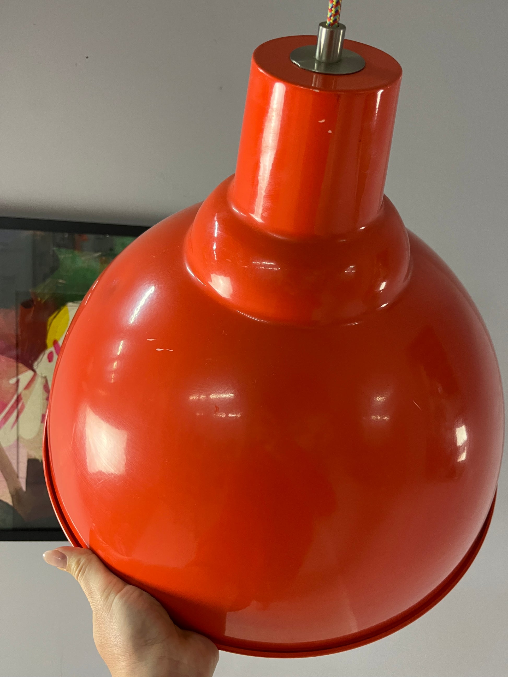 Hängelampe orange/rot aus Dänemark