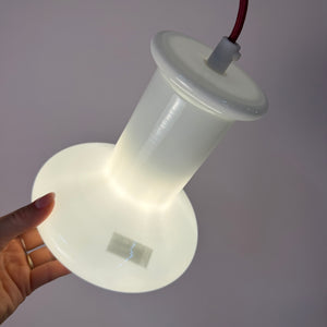 Hängelampe weiß glänzend Glas von Lyskær