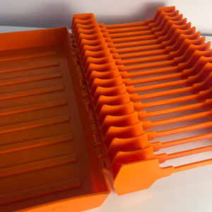 Aufklappbarer Geschirrabtropfer orange von Rhenanit