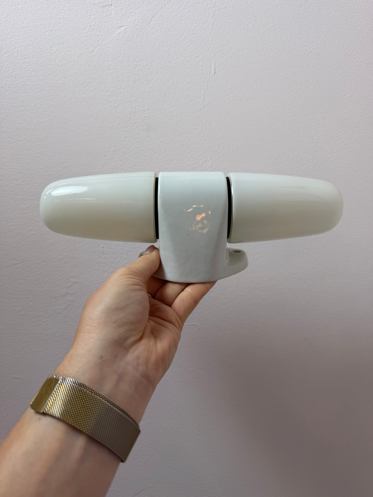 Wandlampe Modell 6068 weiß von Wilhelm Wagenfeld für Lindner