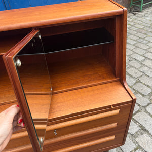Sekretär Teak mit Spiegel aus Dänemark