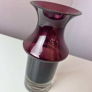 Vase lila Glas von Nanny Still für Riihimäen Lasi