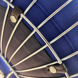 Freischwinger Chrom blau von Gastone Rinaldi für Alma