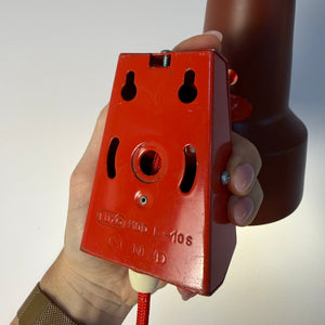 Wandlampe rot neu lackiert von Luxo