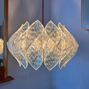 Hängelampe Plexiglas 70er