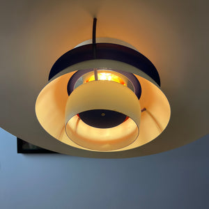 Lamellenlampe PH5 weiß von Poul Henningsen für Louis Poulsen